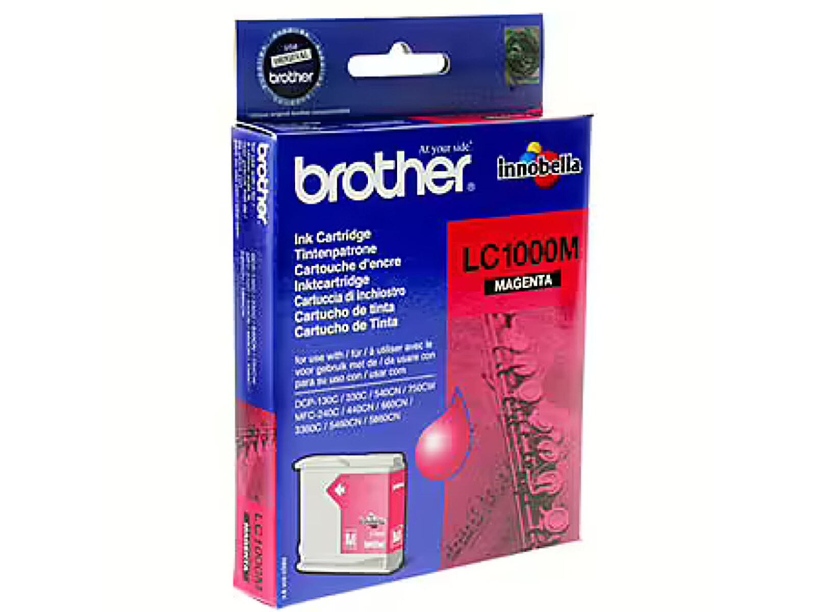 Brother LC1000M MAGENTA INK CARTR, 400PG