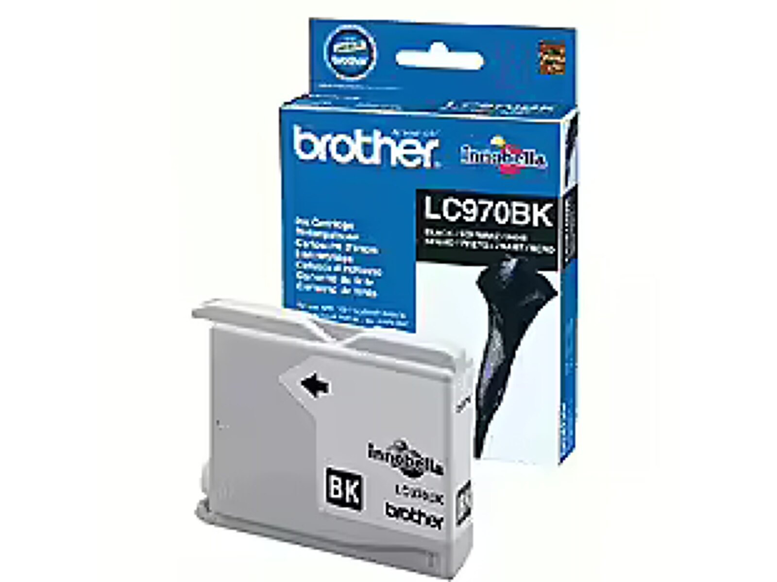 Brother LC970BK BLACK INK CARTR, 350 PGS