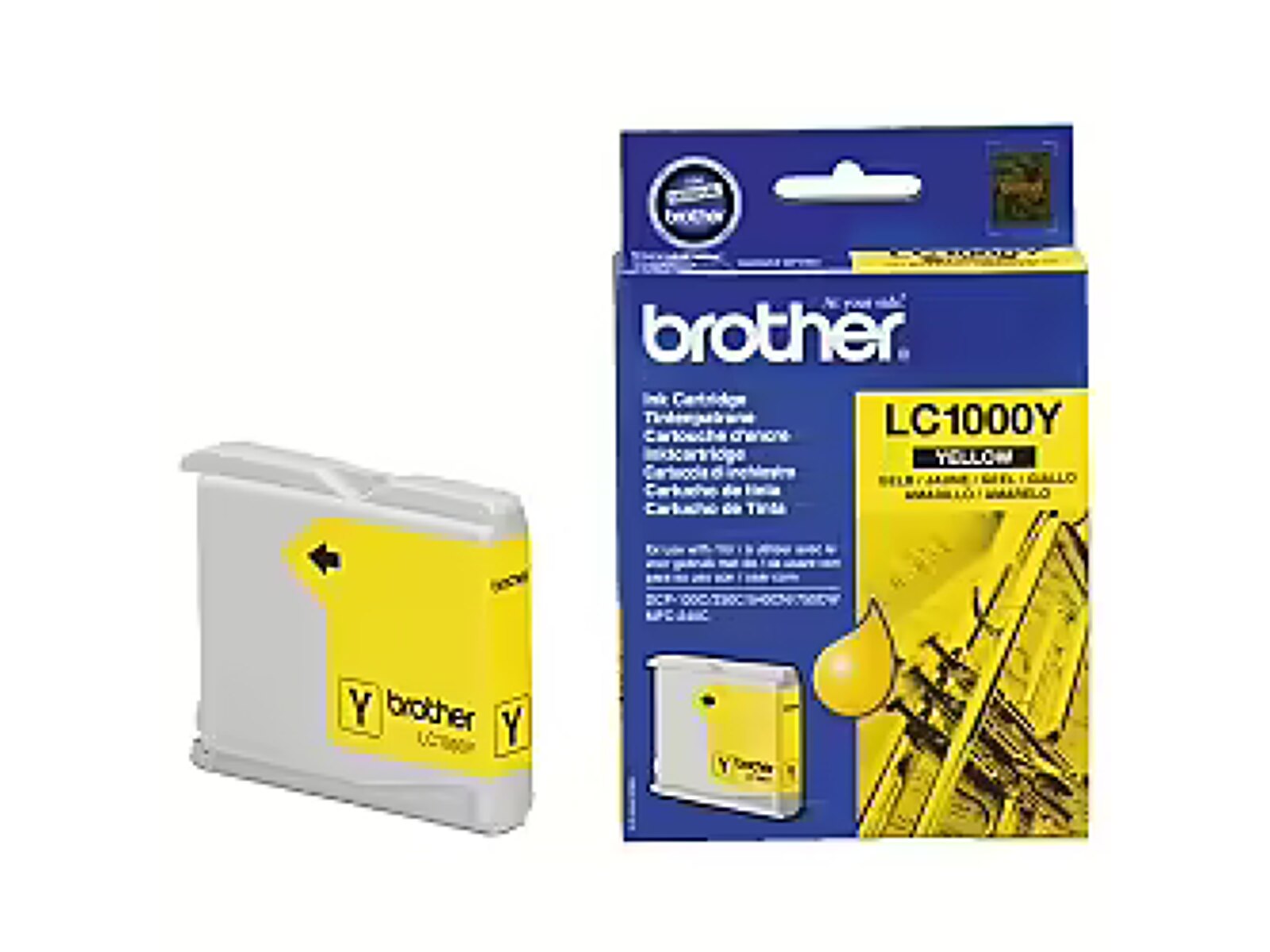 Brother LC1000Y YELLOW INK CARTR, 400 PG
