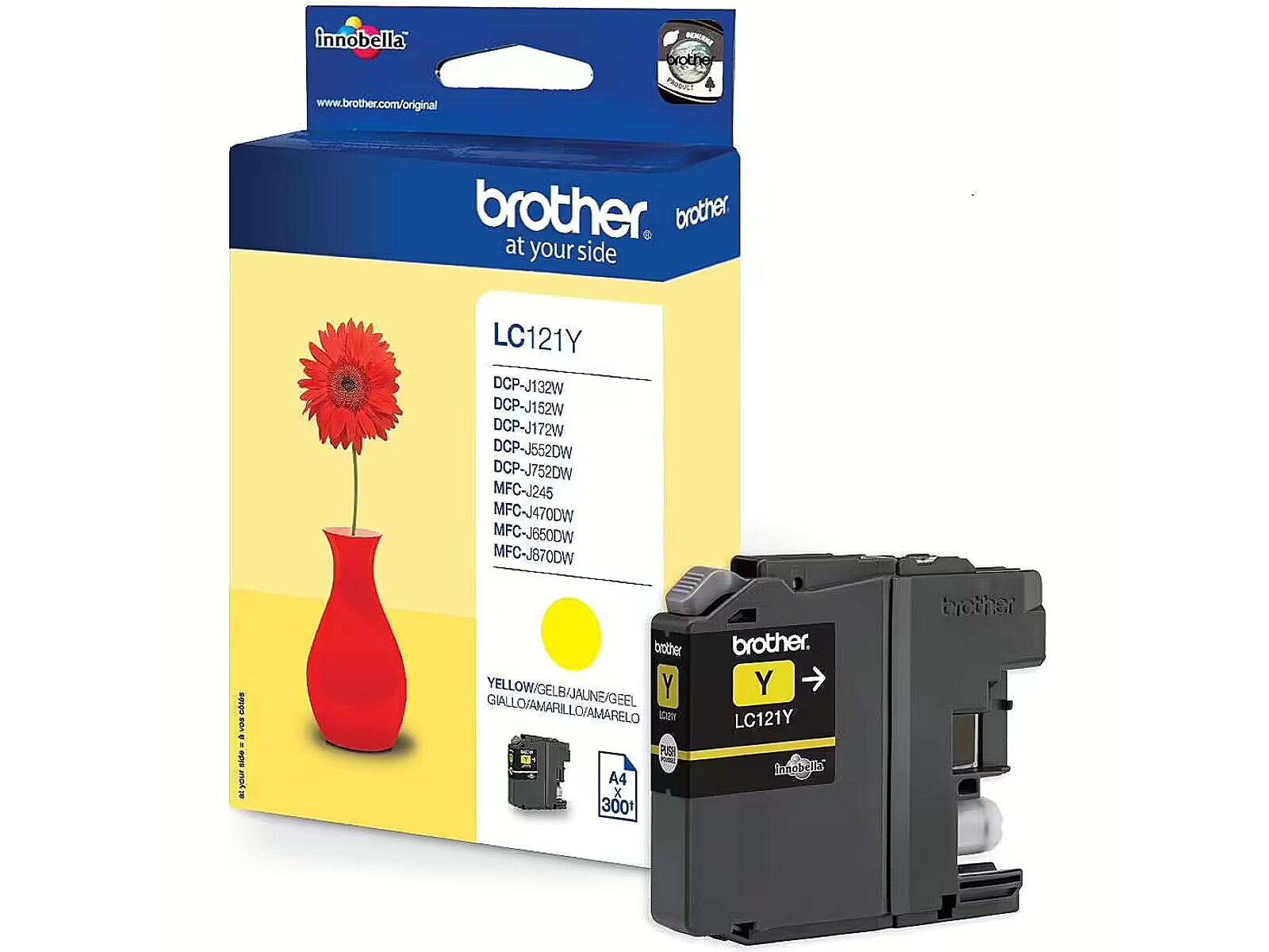 Brother LC121Y, Yellow Ink Cartridge