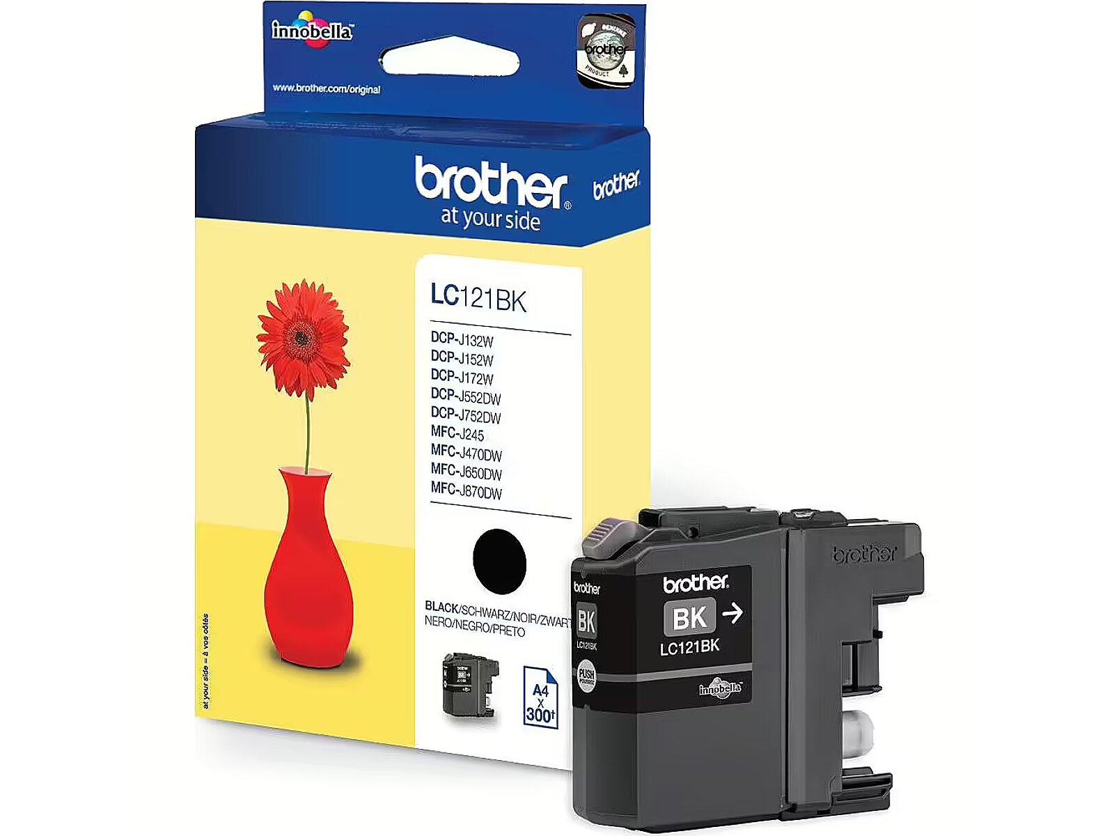 Brother LC121BK, Black Ink Cartridge