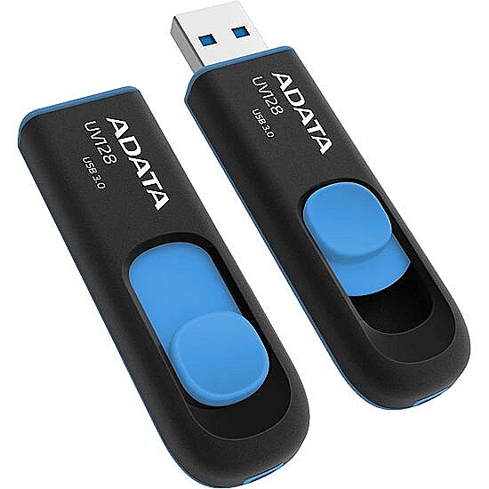 ADATA DashDrive UV128, 128GB, Black/Blue