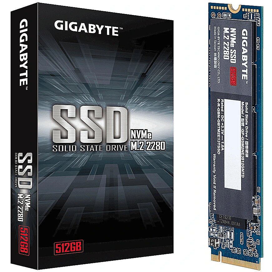 Gigabyte NVMe SSD, 512GB, M.2